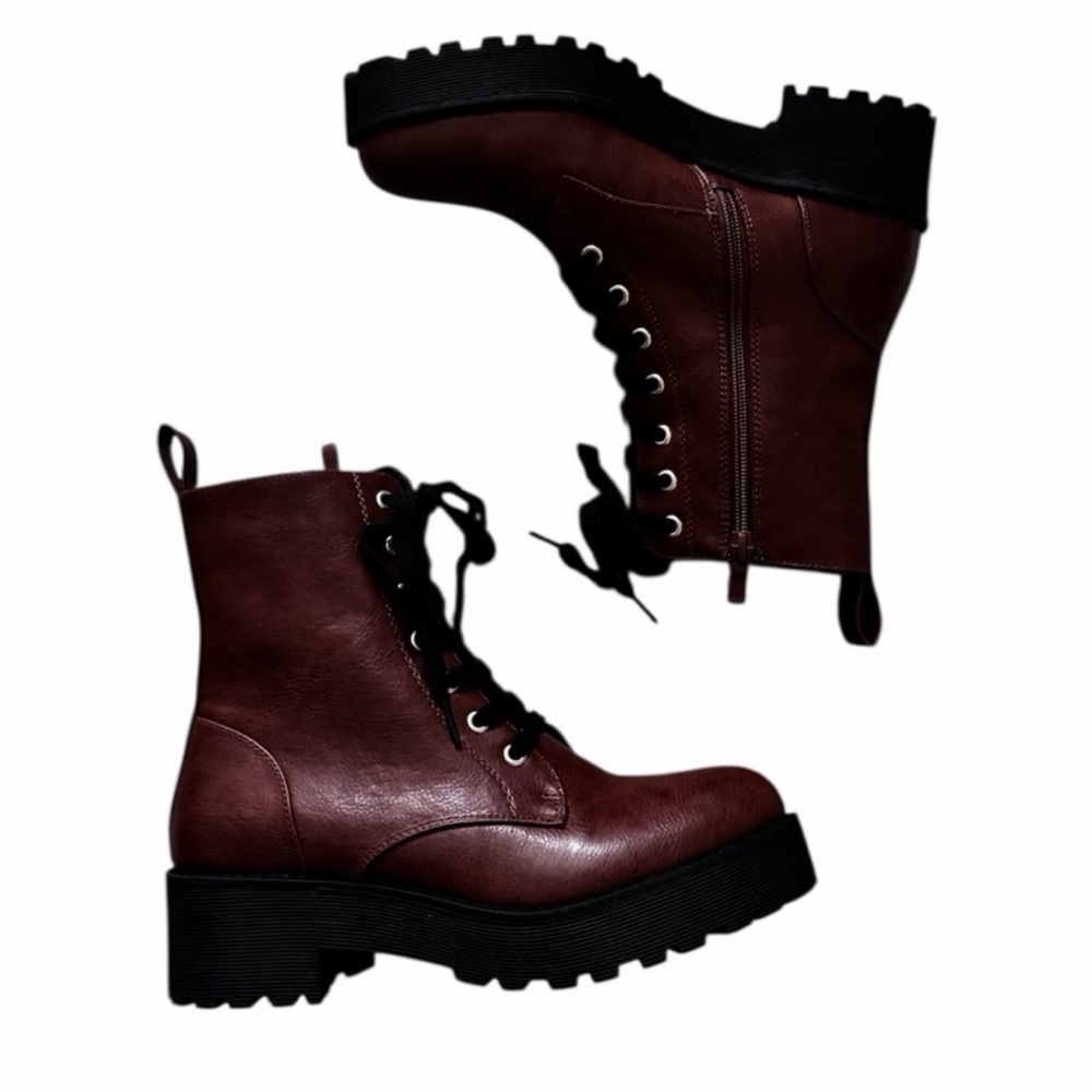 Dirty Laundry Brown Faux Leather Ankle
Boots | NIB | Side Zip | Size 8